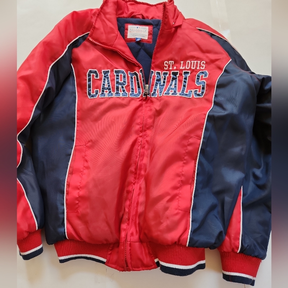 St Louis Cardinals MLB Baseball G-III Carl Banks Red Winter Zip Up Jacket Coat